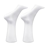 2 Stück Weiblicher Kopf Simulierten Plastikfuß Söckchen Kurz Strumpf Display Mannequin-Fuß-M