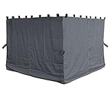 QUICK STAR 4 Seitenteile für Pavillon Nizza 3x4m Seitenwand G