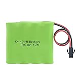zhoudashu 6v 1800mah Aa NI Mh Akku, Wiederaufladbare 5xaa Zellen Pack Mit Sm/L6.2 Anschluss für Rc Boot SMPlug