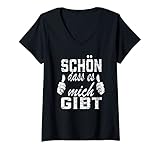 Damen Dankbarer Egoist - Schön dass es mich gibt - Motivation T-Shirt mit V