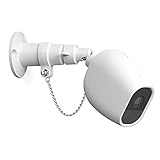 EEEKit Security Outdoor-Halterung für Arlo Pro/Arlo Pro 2 mit Anti-Diebstahlkette, Silikon-Schutzhülle für zusätzlichen Schutz der Arlo-Kamera (1 Pack, Weiß)