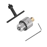 Burning Drehfutter Chuck, Micro-Bohrfutter 0,3-4mm Jto. Kegelmontierter Bohrfutter und Schraubenschlüssel mit Chuck-Taste Compatible with Drillbohrer D