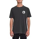 Volcom Herren Stone Split S/S Tee T-Shirt mit kurzen Ärmeln, Schwarz, L