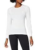 Odlo Damen Funktionsunterwäsche Long Sleeve Shirt Crew Neck Warm, weiß(weiß), L