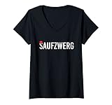 Damen Saufzwerg JGA Milch party Verkleidung Damen Herren clown T-Shirt mit V