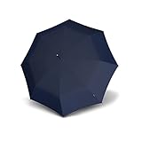 Knirps T.703 Stockschirm Automatic SOLID Navy - Leichtester Langschirm mit Automatikfunktion - Schutz für 2 Personen - 100% Polyester - Windkanal getestet - zuverlässig, kompakt&komfortab