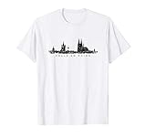 Kölner Skyline (Vintage Schwarz) 'Kölle am Rhing' T-S