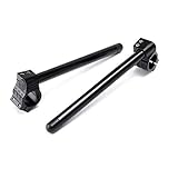 Graciella Motorradsport Lenker 31-52mm Einstellbare Clip On Ons Gabel Lenker for Cafe Racer Motorrad Universal-Black (Color : 35MM)