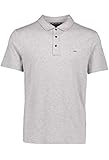 Michael Kors Schlankes Poloshirt mit Logo in Heather Grey Gr. XL, g