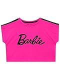 Barbie Mädchen Crop T-Shirt Rosa 134