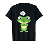 Bevor Du Fragst Nö Nein Lustig Frosch Spruch Comic Statement T-S