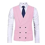 GFDFD Männer Weste Kragen Slim Fit Hochzeit Grau Grey Casual Business Wege Für Best Men Westcoat Hochzeitsjacke (Color : A, Size : XL code)