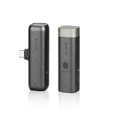 BOYA Walimex pro Drahtlos Mikrofon WM3U mit USB-C Adapter I 2,4GHz Wireless Microphone aus omnidirektionalem Kugelmikrofon I mit Aufbewahrungs- & Ladebox I Für Kamera, PC, Smartphone und Tab