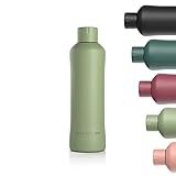 LARS NYSØM Trinkflasche Edelstahl 750ml | BPA-freie Isolierflasche 0.75 Liter | Auslaufsichere Wasserflasche für Sport, Fahrrad, Hund, Baby, Kinder | T