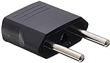 1 tragbarer PC-Reisestecker American Usa European Outlet Plug Adapter Standard Professional Usa EU Plug AdapterDauerhaft Nützlich und praktisch Nettes Design Praktisches Design und langlebig