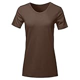 TWIFER Sommer Damen T Shirt Kurzarm Rundhals Tee Shirts Casual Tops Lose Top B