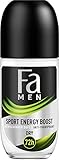 Fa Men Anti-Transpirant Deo Roll-On Sport Energy Boost mit erfrischendem Duft, 72h Schutz, 50