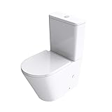 Mai & Mai Stand-WC S108T aus Keramik spülrandloses WC 36x60,5x82,5cm bodenstehende Toilette inkl. Spülk