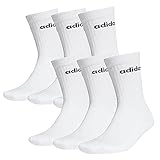 adidas 6 Paar HC CREW 3p Tennissocken Sportspocken Unisex , Farbe:Weiss, Socken & Strümpfe:43-45