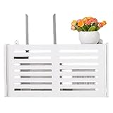 Wohnzimmer WiFi Storage Box Router Regal Wand Holz Befestigung Werkzeug Multifunktionale WiFi Verschiedene Ausgangswand-Container 1pc (Random Style)