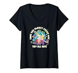 Damen JoJo Siwa Love The Planet Earth Day Collage T-Shirt mit V