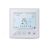 ZNBJJWCP Smart Thermostat WiFi Temperaturregler Wasser Elektrischer Warmbodenheizung Wassergaskessel Google Assistant (Color : White, Size : GB-(NO WiFi))