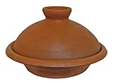 Marokkanische Tajine Sahara natur 2-3 Personen Ø 26 cm, Tajin, Tagen, Gartopf zum Kochen, Marokkanischer Kochtopf, in drei Größen erhältlich, Schmortopf, Premium Qualität, für alle Herdarten und Backofen geeig