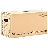 vidaXL 20x Umzugskarton XXL Umzugskartons Umzug Bücher Karton Kartons Kiste Boxen Umzugskisten Bücherkarton Verpackungskarton Faltkarton 60×33×34