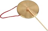 15cm Messing Kupfer Gong Hand Gong Becken Schlaginstrument mit Spielstab E