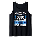 Ouzo Schnaps Trinkspruch Griechenland Party Tank Top