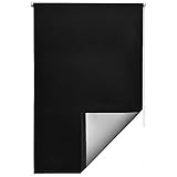 Sol Royal Thermorollo SolReflect T42 Verdunkelungsrollo 60x160 cm Rollo Schwarz - Rollos für Fenster ohne Bohren mit Thermobeschichtung - Wärmeschutzrollo Thermo Rollo zum Klemmen, Klemmfix R