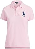 Polo Ralph Lauren Herren Longsleeve Oxford Button Down Hemd, Rosa Marineblau Pony, X