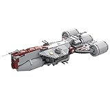 xSuper Technik Sci-Fi Style Raumschiff Modell, 1207Teile The Consular Class Cruiser MOC-80689 Space Wars Bausteine MOC Kit, Kompatibel mit Lego Star W