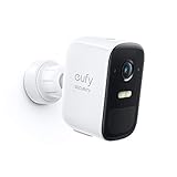 eufy Security eufyCam 2C Pro, Zusätzliche Überwachungskamera zum Anschließen, 180 Tage Akkuleistung, HomeKit Kompatibilität, 2K Auflösung, IP67 Wasserschutz, Nachtsicht, benötigt HomeBase 2