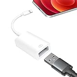 Hearkey Lightn-ing auf USB Kamera Adapter Weiß Kompatibel mit i-Phone,i-Pad, USB Kabel OTG Daten Sync für Kamera, Midi Keyboard, Maus, Kartenleser, USB-Ethernet-Adap