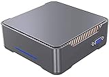 Mini PC, 8 GB DDR4 + 128 GB SSD Celeron J4125 Prozessor (bis zu 2,7 GHz) Windows 10 Pro Mini Desktop PC, Dual-Band-WiFi 2.4 G/5 G,2 HDMI+1 VGA-Ports, BT4.2, 4 K HD Mini Comp