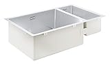 GROHE K700U | Edelstahlküchenspüle - mit 1,5 Becken, für Einbau links, 80 cm | edelstahl | 31575SD1