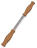 Draw Knife Classic Splitter knife 4.3 inch Wood Carver's Straight Splitting mini Drawknife for Shaving and Debarking W