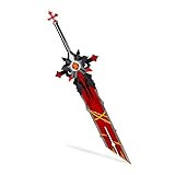 Tewerfitisme Cosplay Waffe Accessoires, Genshin Impact Cosplay Schwert,145cm Wolfs Gravestone Diluc Razor Beidou Cosplay Waffe Claymore Abnehmbares Cosplay Zubehö