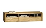 ADHW Fernsehschrank Holz TV-Schrank Eiche Natur Lowboard Unterschrank TV