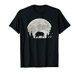 Jäger TShirt Wildschwein Wald Mond Jagd Sau Eber Keiler T-S