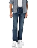 Amazon Essentials Straight-Fit Stretch Bootcut jeans, Dark Wash, 29W x 29L