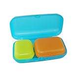 TUPPERWARE To Go Maxi-Twin hellblau+Twin limette Gr.1+Twin orange Gr.2 Dose 27676