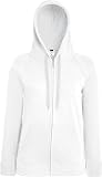 Fruit of the Loom Lady-Fit Lightweight Hooded Sweat Jacket 62-150-0 S,W