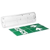 ORNO METU LED Notausgangsschild Nachleuchtend Eingebauter LiFePO4-Akku 2,7W, 3H, IP65, 6000