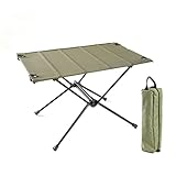 LMJ Leichter faltender Stofftisch Aluminium Parallelstangen Camping Picknicktisch Auto Selbstfahrer Tour (Color : Green)