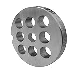 WolfCut INOX Lochscheibe mit 10,0 mm Bohrung –kompatibel mit alle gängigen Fleischwölfe Größe 5 – z.B.: Bosch MUM4/MUM5 - Alexanderwerk Größe 5 – Jupiter Größe 5