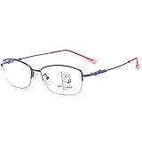 ZJYWAN Anti-Blaue Lesebrille Multifokale Lesebrille Lesehilfe Halbbrille Halbrahmen Sehehilfe, mit Brillenetui, Lesebrille für Damen und Herren, Brillen Lesehilfe, Dual-Use-Outdoor-Farbw