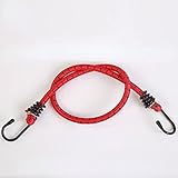 SSZ Elastisches Gepäckseil für Fahrradkoffer, Motorradgepäckgürtel, Bindeseil, Motorradhaken, Fracht-Befestigungsgurt, elastisches Gepäckseil (Metallhaken, elastisches Seil 60 cm, 4 Stück)