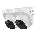 Reolink 2 Stück 5MP PoE IP Kamera Outdoor, Überwachungskamera Aussen mit Audio und Micro SD Kartensteckplatz, 30m IR Nachtsicht, IP66 Wasserfest, Bewegungserkennung, Fernzugriff, RLC-520-5M